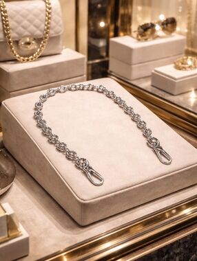 Silver Chain Strap with Lobster Clasps